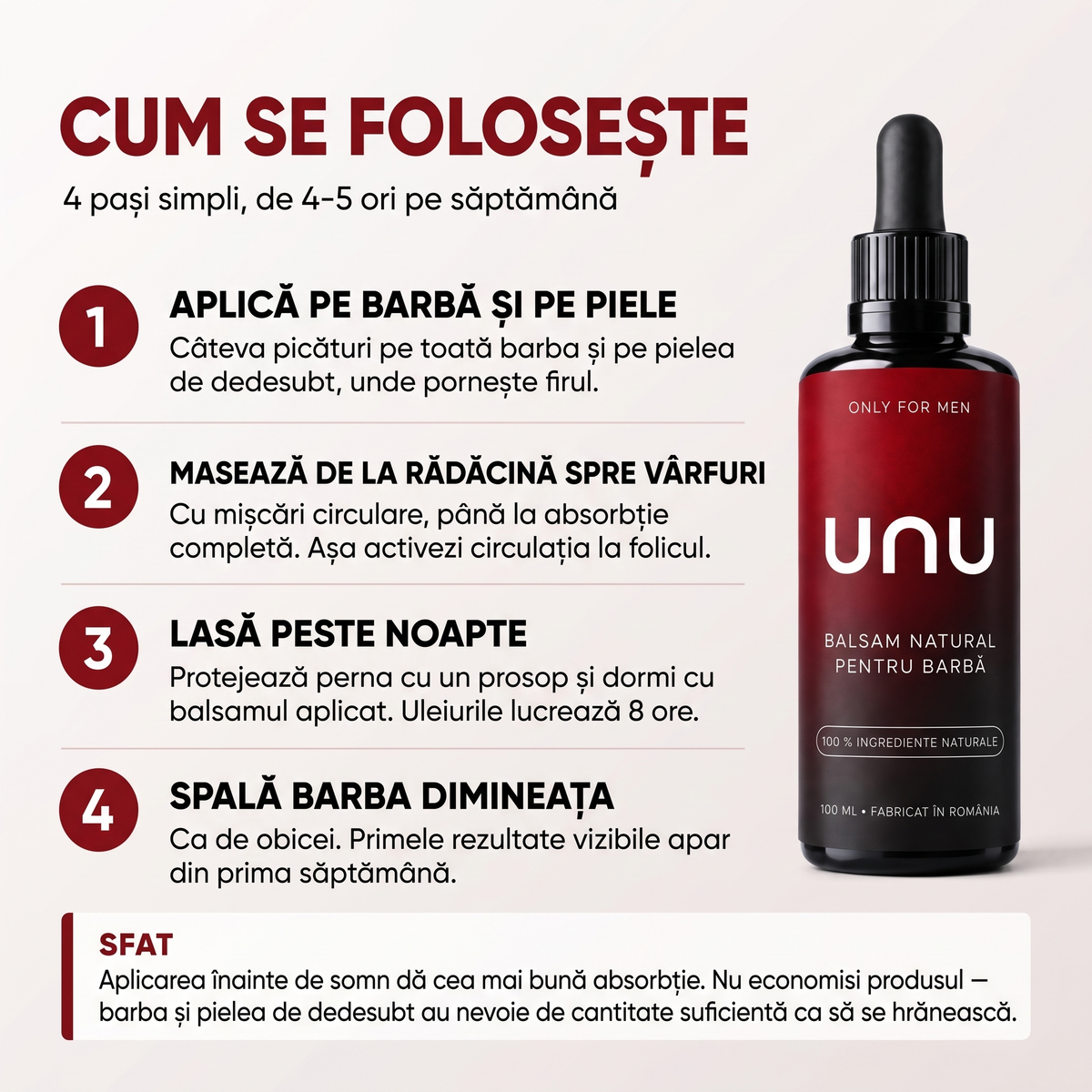 Balsam Natural pentru Barbă