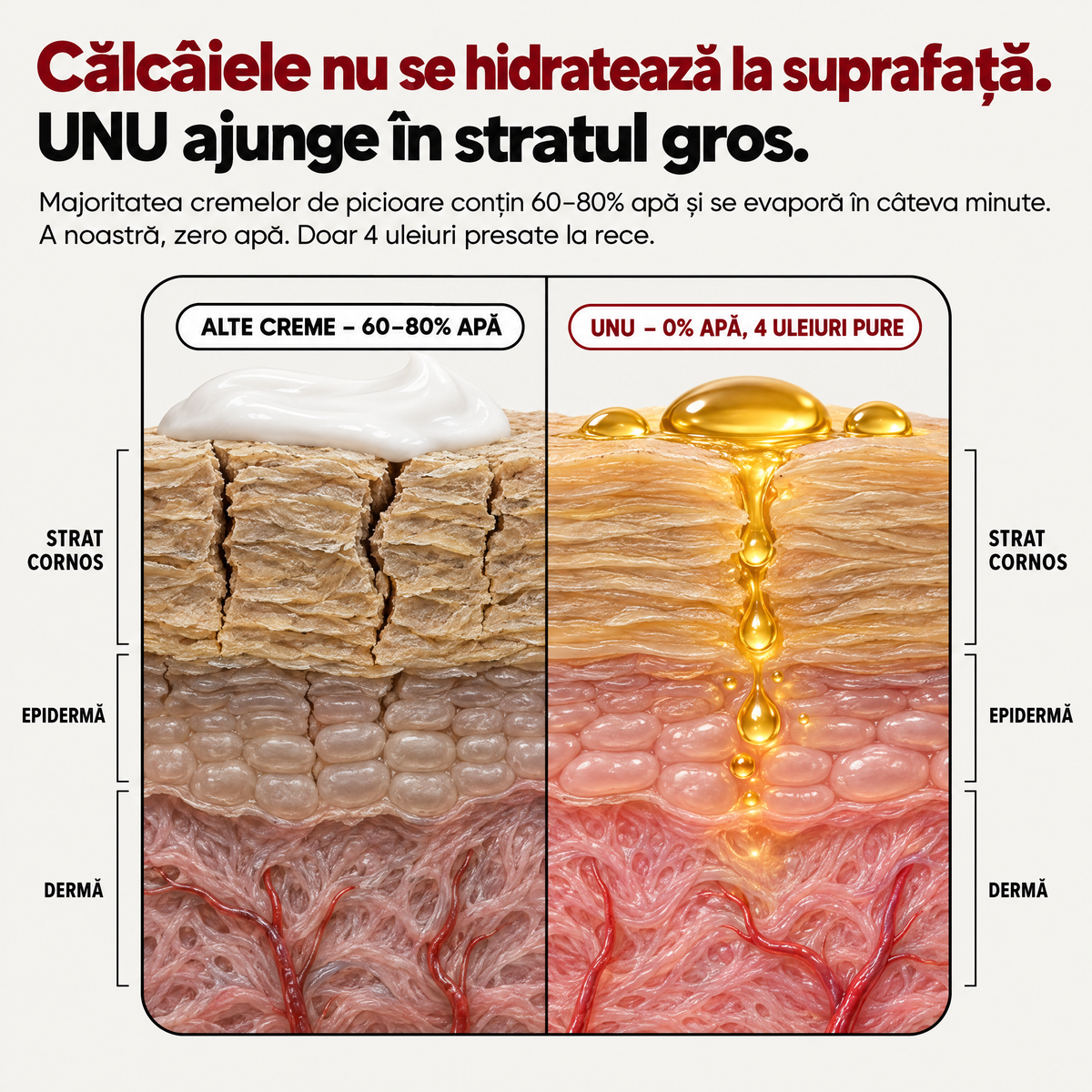 Cremă Naturală de Picioare & Călcâie