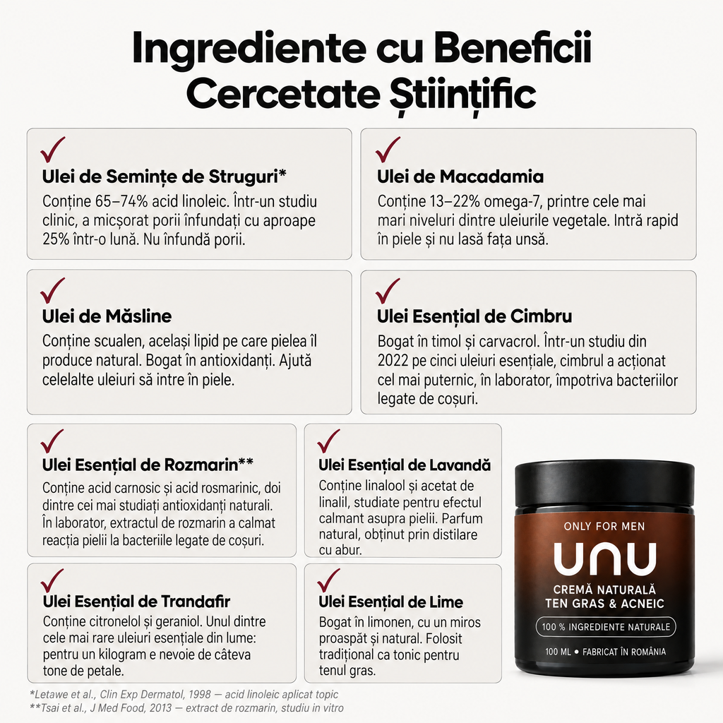 Cremă Naturală Ten Gras & Acneic