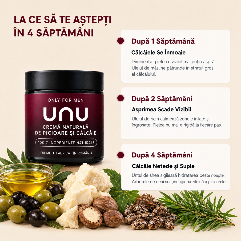 Cremă Naturală de Picioare & Călcâie