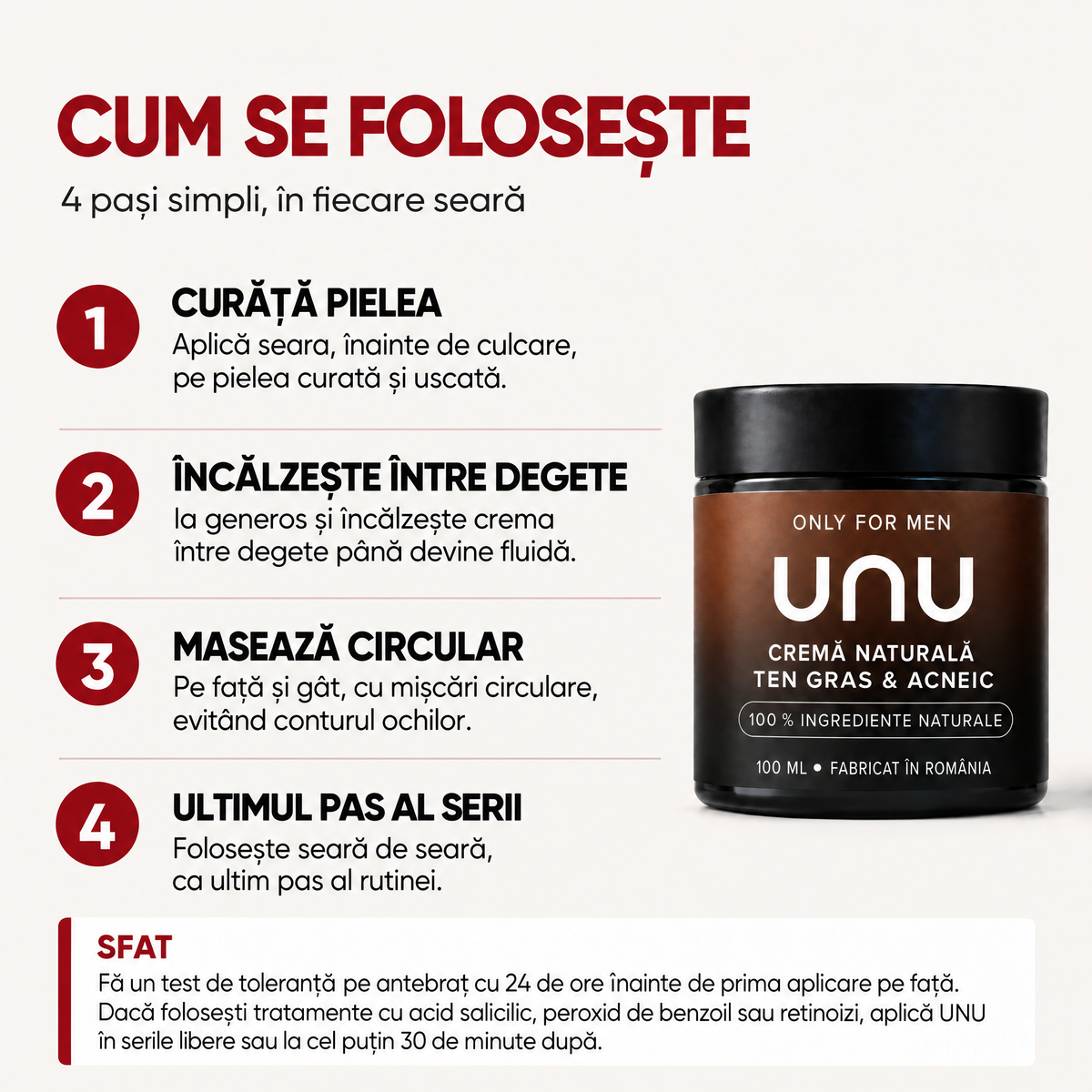 Cremă Naturală Ten Gras & Acneic