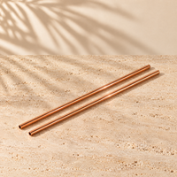 2 copper straws